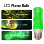 LED Flicker Flame Light Bulb Simulated Burning Fire Effect E27E26 Lamp Xmas Party Decorations Flickering Outdoor Four mode Light-Serilas