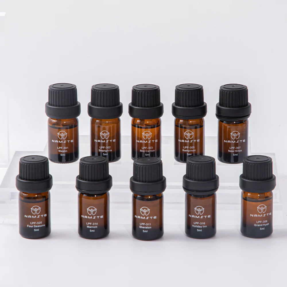 100% PURE Essential Set Oils For Aroma Diffuser Machine Air Humidifier Candle Making Scents  Hotel Series Fragrance Oil 5ML x 10-Serilas
