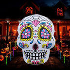 3FT Inflatable Toys Day of the Dead Decorations Blown Up LED Decor for Lawn Yard Garden Indoor Outdoor Home Party Holiday-Serilas