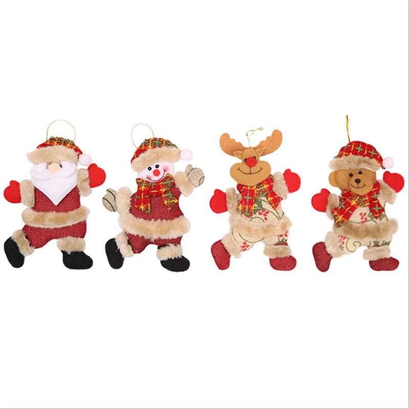 Dancing Santa Merry Christmas Ornaments xmas Tree Hanging Toys Christmas Tree Decoration Home Decor Present Xmas Children'S Gift-Serilas