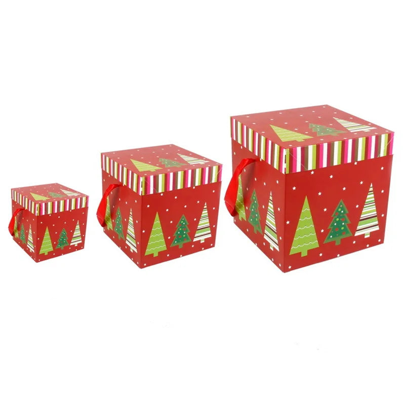 Christmas Gift Boxes Outdoor Present Decoration Under The Tree Package For Indoor Holiday Party Wedding Home Ornament Decor-Serilas