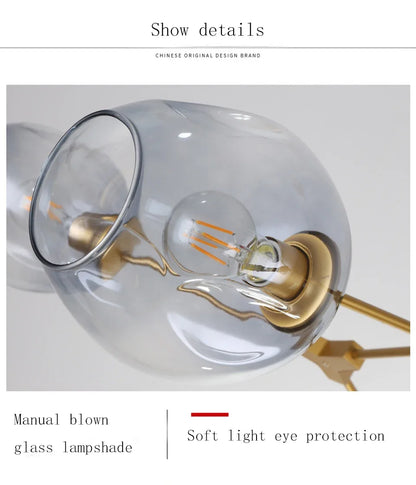 NorduGlow™ Modern LED Hanging Chandelier