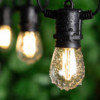 LED S14 String Lights for Outside E27 220V EU PLUG 2W Waterproof Patio Light Dimmable Shatterproof Waterproof Garden Light Decor-Serilas