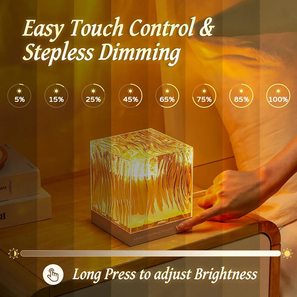 New Northern Light Starry Sky Projector Lamp Ocean Projector Lamp Bar Party Atmosphere Light Decoration Night Light Holiday Gift-Serilas