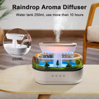 Aroma Air Humidifier Fragrance Essential Oil Diffuser for Home Raindrop Model Aroma Diffuser Humidifier with LED Colorful Light-Serilas