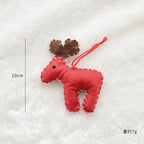 Christmas Tree Snowflake Gift Decoration Pendant Wool Felt Gingerbread Handmade DIY Accessories Christmas New Year Decoration-Serilas