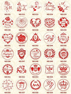 Ornament wreath Name Wedding Customized Wax Stamp Initial stamp,DIY Ancient Seal Retro Stamp,Personalized designVintage Wax Seal-Serilas