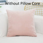 Velvet Solid Color Skin-friendly Pillow Cover Cushion Cover (excluding Filling) Living Room Sofa Decoration Cushion Cover-Serilas