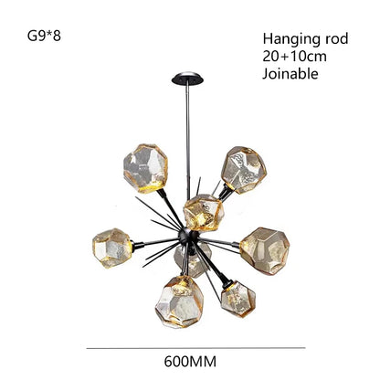 RockLume™ Modern Glass Pendant Chandelier