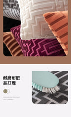 Pillow Cover Cut Velvet Geometric Creative Decoration Cushion Cover 45x45-Serilas