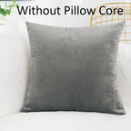 Velvet Solid Color Skin-friendly Pillow Cover Cushion Cover (excluding Filling) Living Room Sofa Decoration Cushion Cover-Serilas