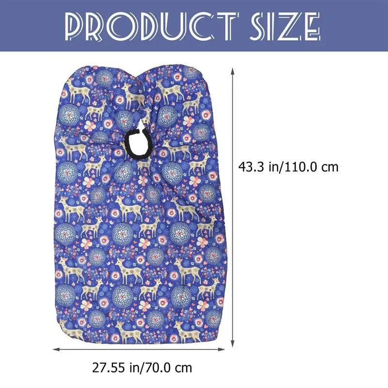 Black Hairdresser Apron Hair Cut Cape Salon Client Gown Robes Cape Waterproof Hair Cutting Smock For Clients Kimono Style Capes-Serilas