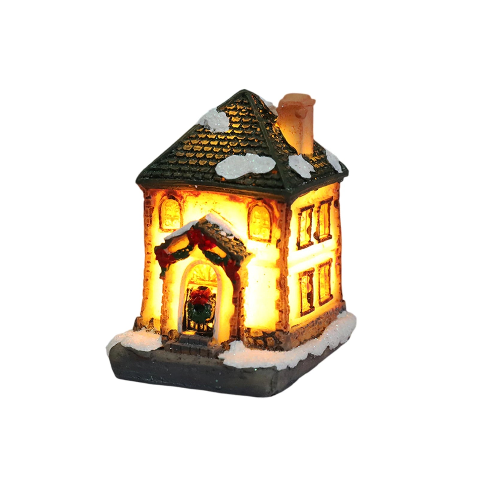 Christmas Houses Christmas Decoration With Lights Room Tabletop Supplies Festive Atmosphere Ornament Holiday Gift-Serilas