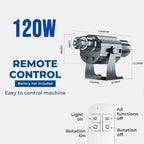 Custom Gobo Projector Light Custom Logo Lights Outdoor LED Rotating Customize Logo Spotlight for Commercial Shop Entrance Floor-Serilas