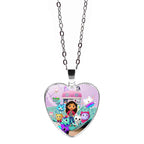 Gabby Dollhouse Heart Necklace Colorful Beaded Bracelet Cute Cartoon Anime Cosplay Jewelry Accessories Kids Girls Birthday Gift-Serilas