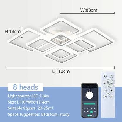 NordSquare™ Nordic Modern LED Pendant Chandelier
