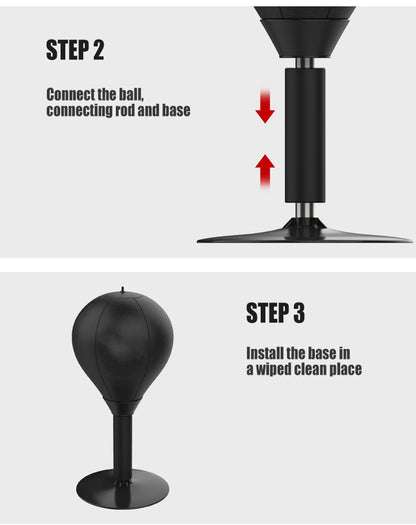 ReflexPunch™ Stress Relief Boxing Speed Bag Trainer