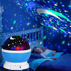 Night Lamp Projector Starry Sky Night Light Projector Baby Lamp Decor Rotating Starry Nursery Moon Galaxy Projector Table Light-Serilas