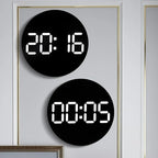 Digital Wall Clocks Large Screen With Timing Countdown Function Clocks For Home Bedroom Living Room Office Home Decoration-Serilas