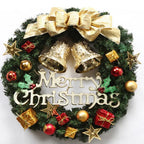 Christmas Wreath for Front Door Red Gold Window Wall Door Decorations 2024 Christmas Garland Ornament Guirnalda Navidad-Serilas