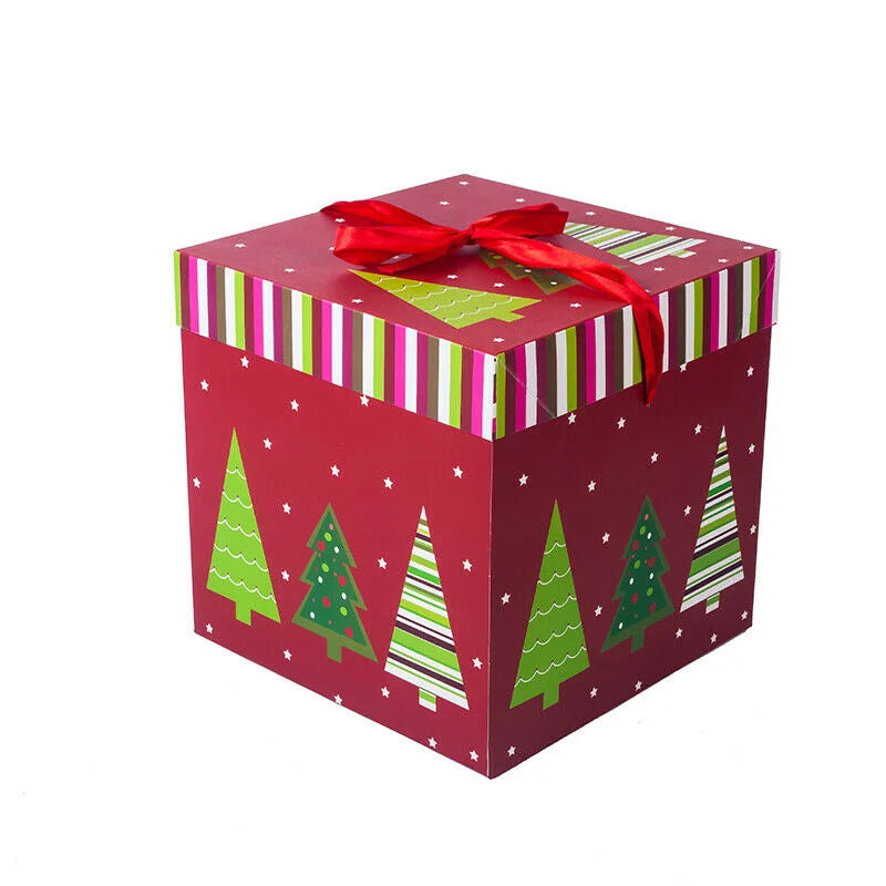 Christmas Gift Boxes Outdoor Present Decoration Under The Tree Package For Indoor Holiday Party Wedding Home Ornament Decor-Serilas