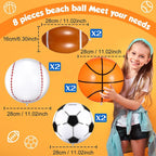 Inflatable Football Baseball Rugby Basketball Happy Summer Hawaii Beach Party Decorations Swimming Pool Inflatable Toy Ball-Serilas