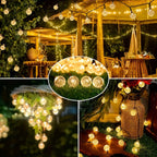 Solar Light String 200LED/100LED/20LED Solar Crystal Light String for Garden, Courtyard, Christmas Festival and Party Decoration-Serilas