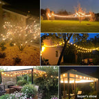 LED String Light G40 Shatterproof Light String IP44 Patio Light Outdoor Garland Light For Garden Wedding Decoration 18M 26M 45M-Serilas