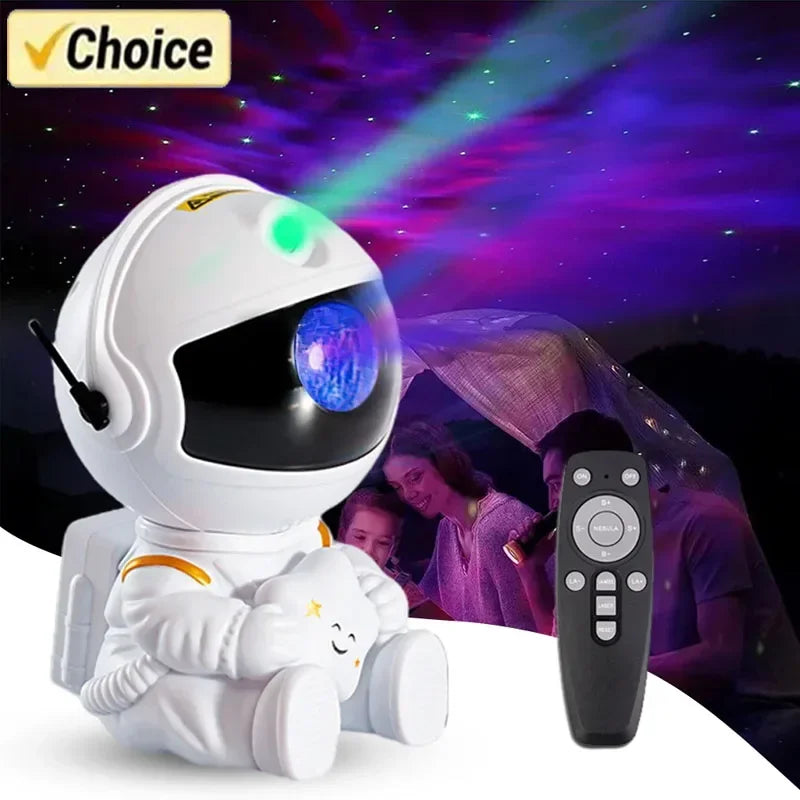Star Projector Galaxy Night Light Astronaut Space Projector Starry Nebula Ceiling LED Lamp for Bedroom Home Decorative kids gift-Serilas