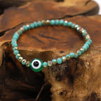 Multicolor Crystal Beaded Elastic Bracelets for Women Boho Jewelry Evil Eye Charm Bracelet Female Girl Gifts Wholesale-Serilas