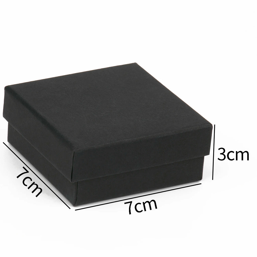 1PCS Black Square Jewelry Display Gifts Box Organizer Engagement for Ring Earring Brooch Necklace Bracelet Packaging Boxes-Serilas
