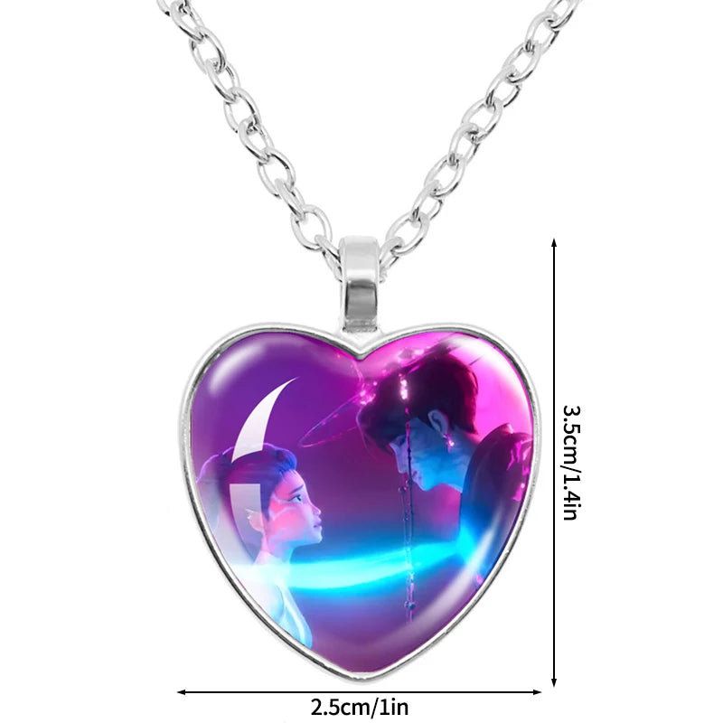 Gabby Dollhouse Heart Necklace Colorful Beaded Bracelet Cute Cartoon Anime Cosplay Jewelry Accessories Kids Girls Birthday Gift-Serilas