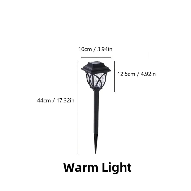 8 Pack LED Solar Courtyard Lamp Outdoor Waterproof Lawn Lights Solar Garden Paths Lane Landscape Lighting Decorative Lights
