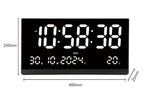 21 Inch Large Digital Wall Clock Large LED Screen Display Clock with Time/Date/Week/Temperature 12/24H Adjustable Brightness-Serilas