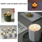 Wooden Candle Wicks Flat Candle Wooden Iron Stand Candle Cores with Base Holder for Handmade DIY Candle Making Craft-Serilas