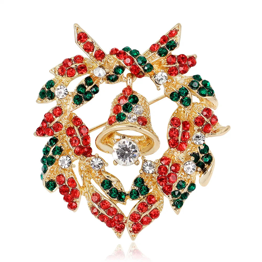 Fashionable Christmas Wreath Decoration Corsage ,31 Styles To Choose From Versatile Brooch, ,ideal Choice for Gifts-Serilas