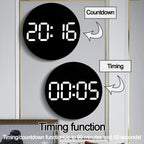 Digital Wall Clocks Large Screen With Timing Countdown Function Clocks For Home Bedroom Living Room Office Home Decoration-Serilas