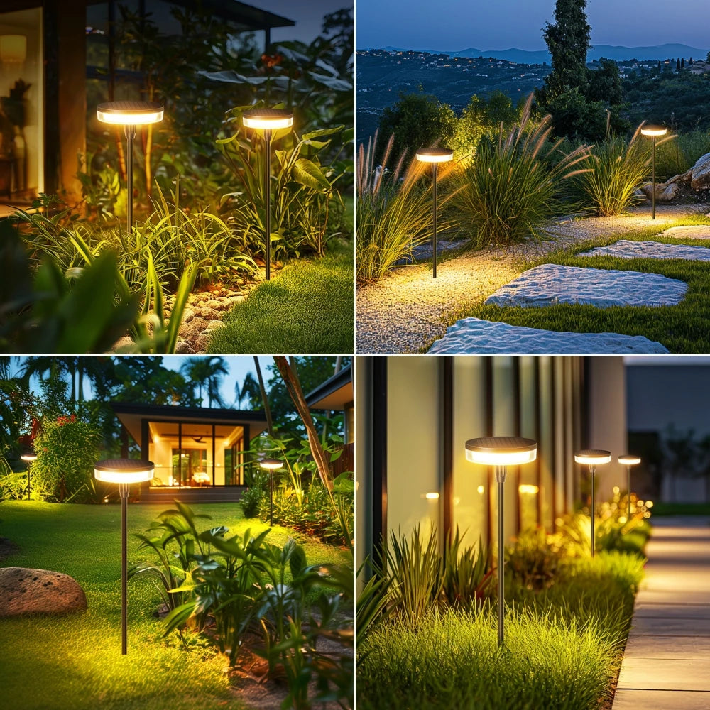 2PCS Solar Pathway Light Sway by Wind Solar Swaying 