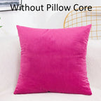 Velvet Solid Color Skin-friendly Pillow Cover Cushion Cover (excluding Filling) Living Room Sofa Decoration Cushion Cover-Serilas