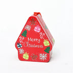 Christmas Tin Gift Box Cartoon Printed Tinplate Box Square Candy Storage Container for Xmas Holiday Packaging Supplies-Serilas