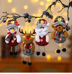 Christmas Cute Decorations Snowman Deer Christmas Tree Decorations Santa Claus Gifts Xmas Ornaments for New Year Party Supplies-Serilas