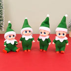 Christmas Baby Elf Dolls Mini Baby Pendants Merry Christmas Decor Gifts Festive Party Decoration Xmas Toys Gift For Kid Child-Serilas