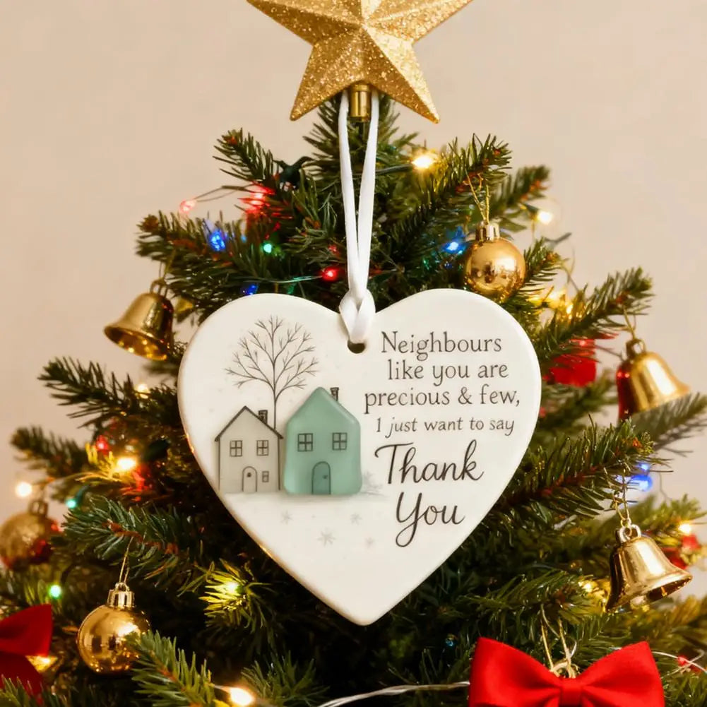 Thank You Gifts for Neighbor Christmas Ornament Old New Neighbor Welcome Gift for Neighbors Birthday Neighbor Moving Away Gifts-Serilas