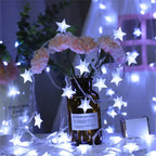 LED String Lights Outdoor Star Chain Lights Garland Lights Bulb Fairy Lights Party Home Wedding Garden  Decor-Serilas