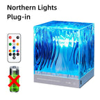 New Northern Light Starry Sky Projector Lamp Ocean Projector Lamp Bar Party Atmosphere Light Decoration Night Light Holiday Gift-Serilas