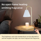 Candle Warmer Lamp with Timer Dimming Melting Wax Table Lamp Home Bedroom Decor Nightlight Creative Aromatherapy Desk Light Gift-Serilas