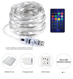 40M Led String RGB Light Smart Outdoor Festoon Party Leather Line IP65 Bluetooth Music Lamp String Fairy Lights Holiday Lighting-Serilas