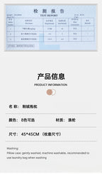 Pillow Cover Cut Velvet Geometric Creative Decoration Cushion Cover 45x45-Serilas