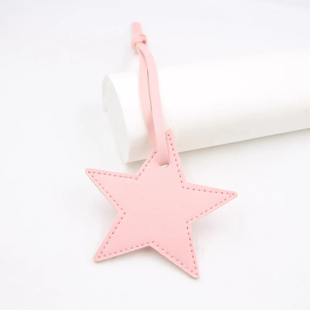 Personalized Letter Lucky Star Pendants For Bags Popular DIY Gift Custom Name Women Bag Charm Accessories Fashion Car Ornament-Serilas