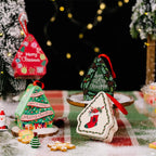 Christmas Tin Gift Box Cartoon Printed Tinplate Box Square Candy Storage Container for Xmas Holiday Packaging Supplies-Serilas